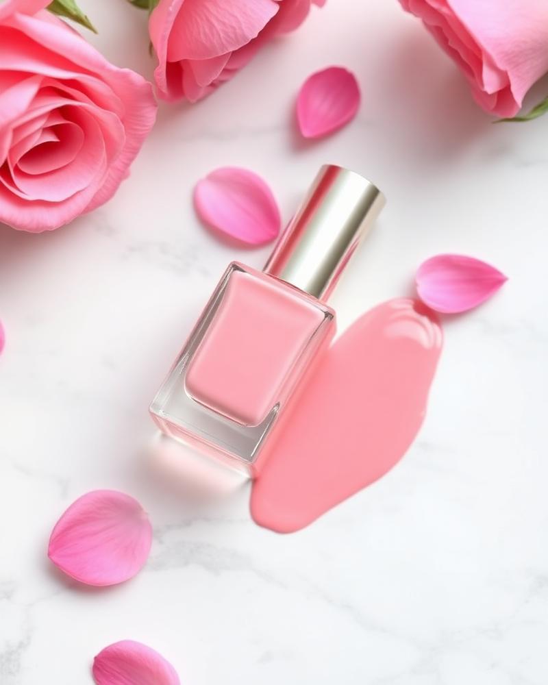 Sơn móng tay màu hồng pastel